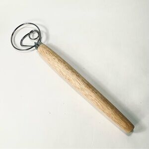 Torwood Danish Dough Sourdough Hand Whisk Mixer Wood Handle